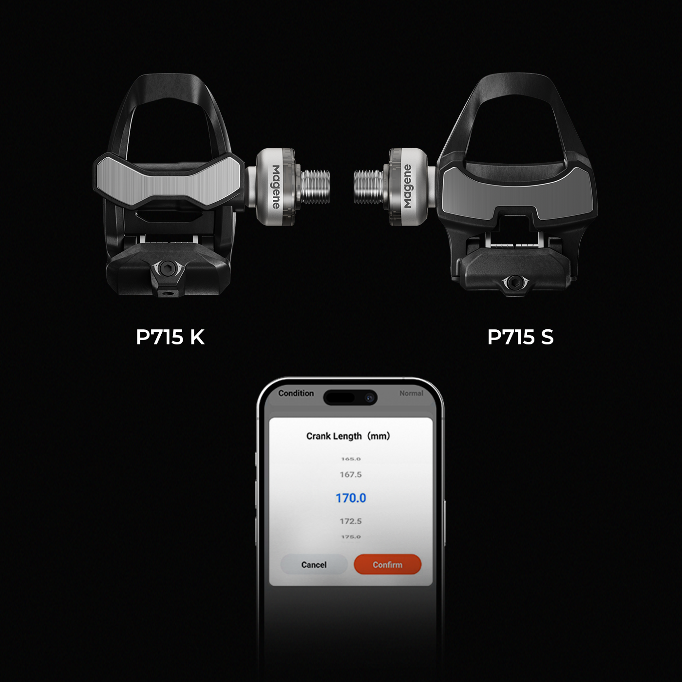 Magene P715 Pedal-based Power Meter for Accurate Cycling Performance Tracking (Black)