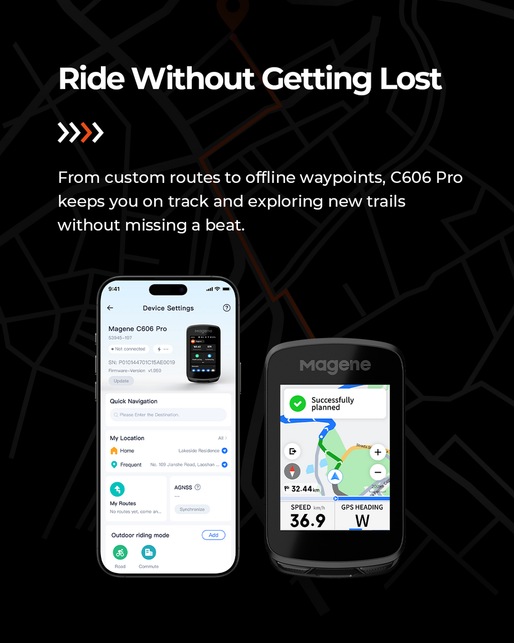 Magene C606 Pro Smart GPS Bike Computer